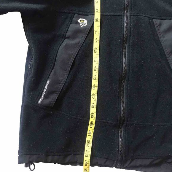 Mountain Hardwear Gore Windstopper Fleece Jacket Black Womens SZ 10 Zip Pkts USA - Picture 5 of 12